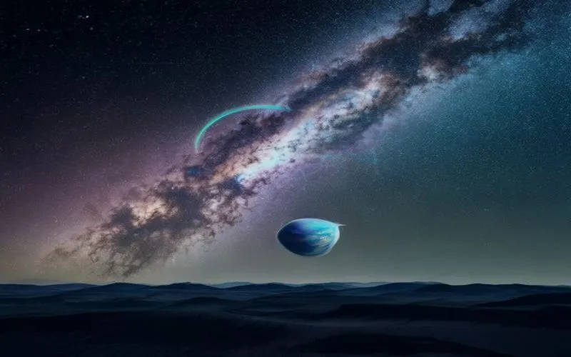Gambar menarik yang mengambil wajah dari distrikt kerangka gegala (nebula), yang secara metaforis menggambarkan kompleksitas dan kedalaman arsitektur teknologi tak kasat mata.