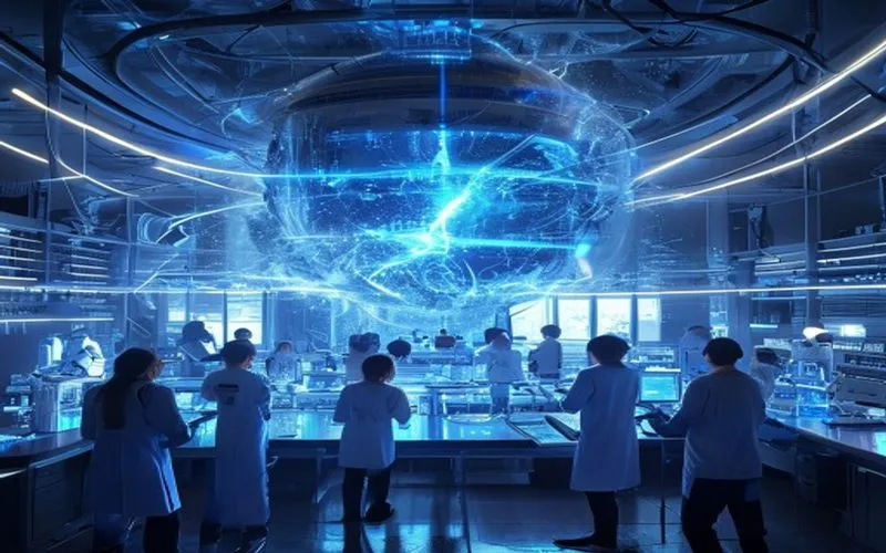 Laboratorium fisika canggih dengan peralatan mutakhir