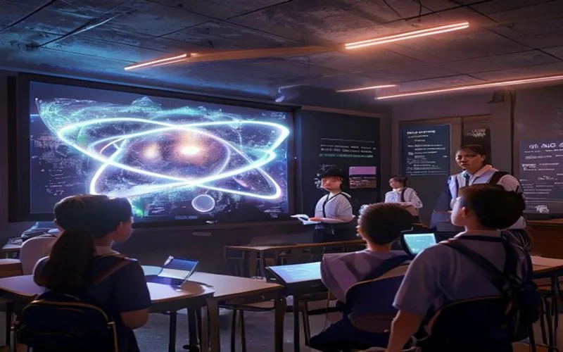 Kelas Fisika Futuristik dengan Holografik Atom