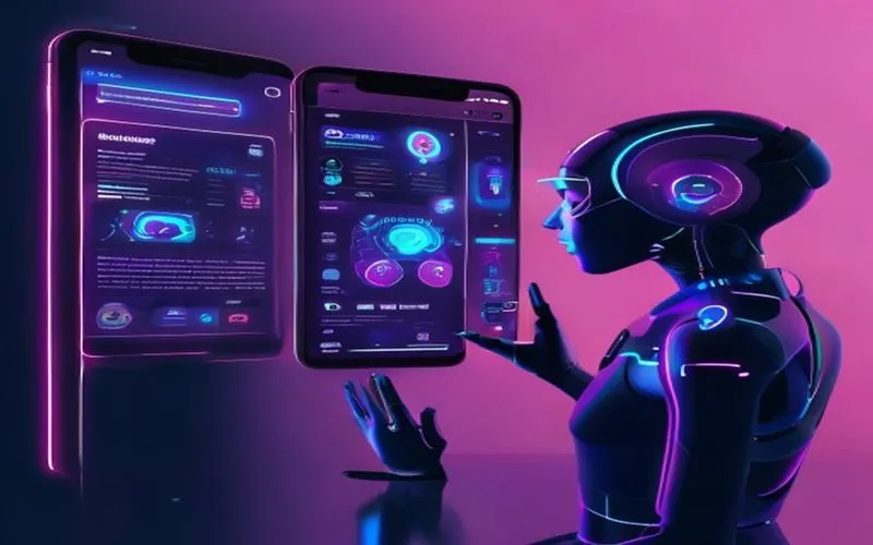 Interface aplikasi Android AI