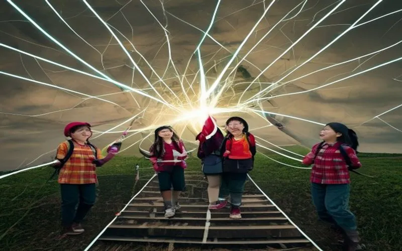 Laser-based interactive school classroom